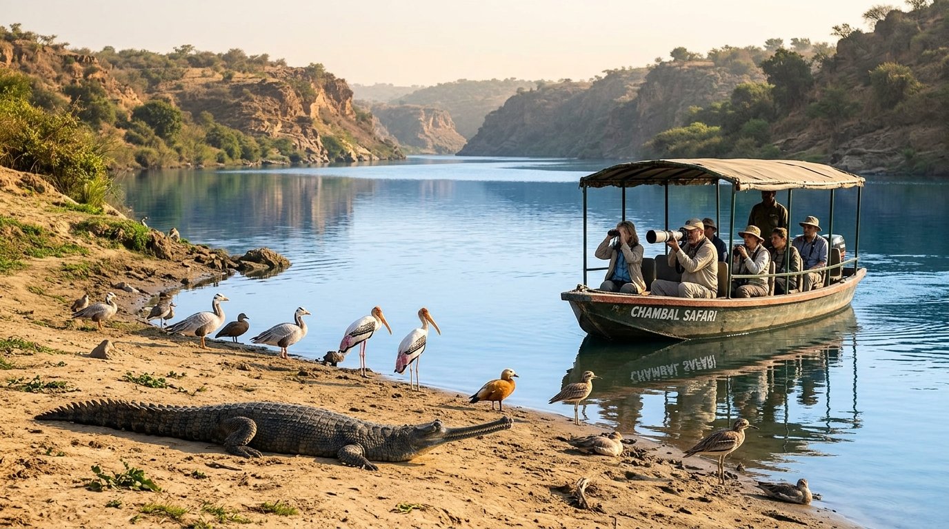 National Chambal Gharial Sanctuary Boat Safari